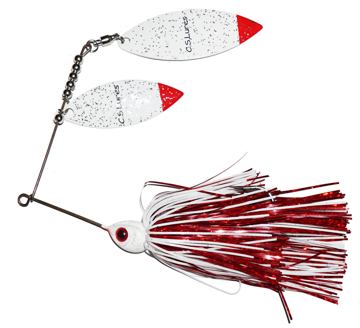 C.S. Lures 3/8oz Double Willow Spinnerbait – Musky Shop