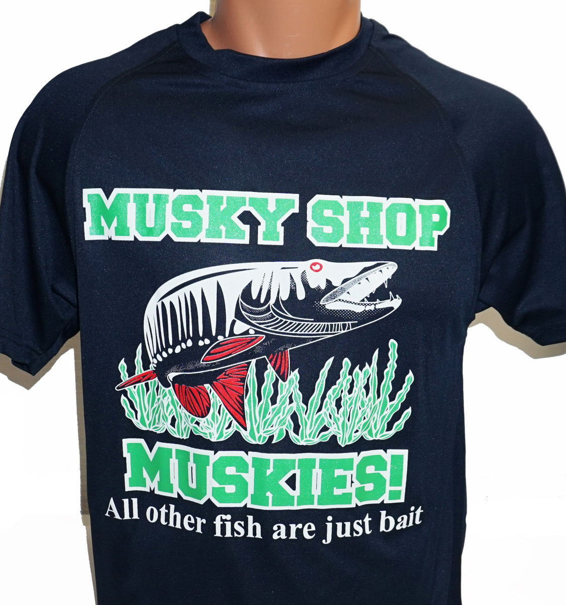 Musky Shop Basic Training Youth Crew Neck T-Shirt Black White Youth Large