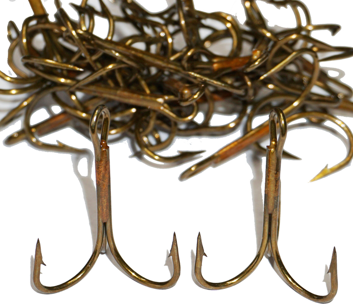 Mustad 3551 Classic Treble Standard Strength Fishing Hooks | Tackle for  Fishing Equipment | Comes in Bronz, Nickle, Gold, Blonde Red, Hooks 
