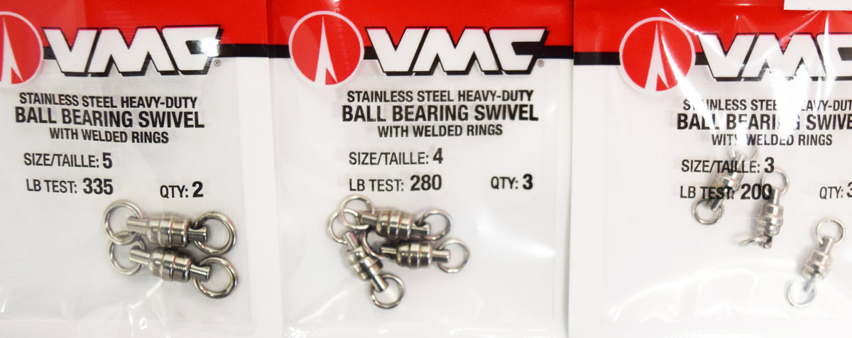 VMC Ball Bearing Swivels with Split Rings - TackleDirect