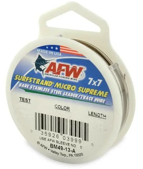 American Fishing Wire Surfstrand Bare 1x7 Stainless Steel Leader Wire, Camo  Brown Color, 60 Pound Test, 300-Feet price in UAE,  UAE