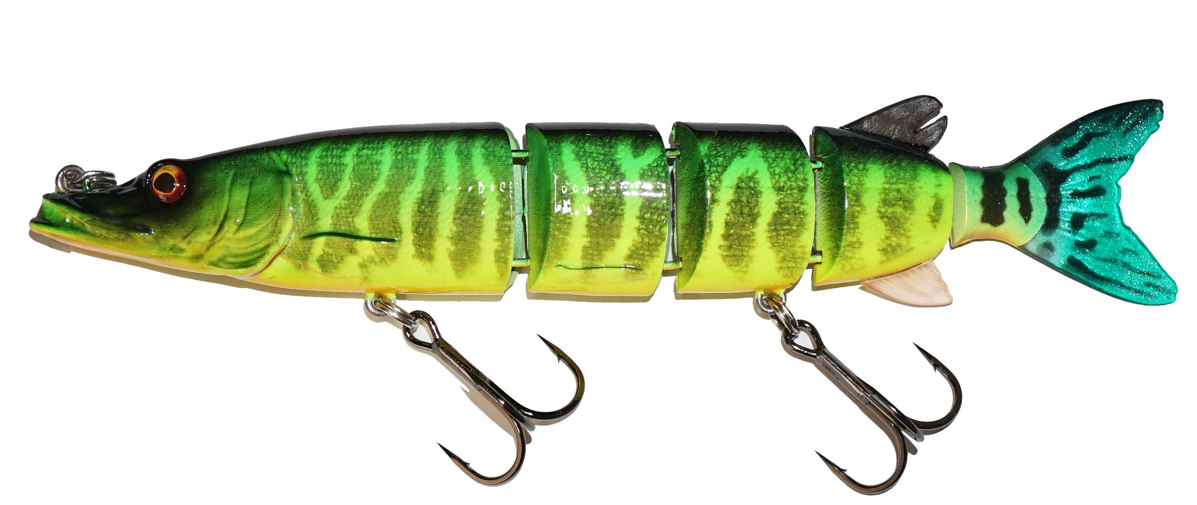 Multiple Variations of Segmented Pike Swimbait for Sale