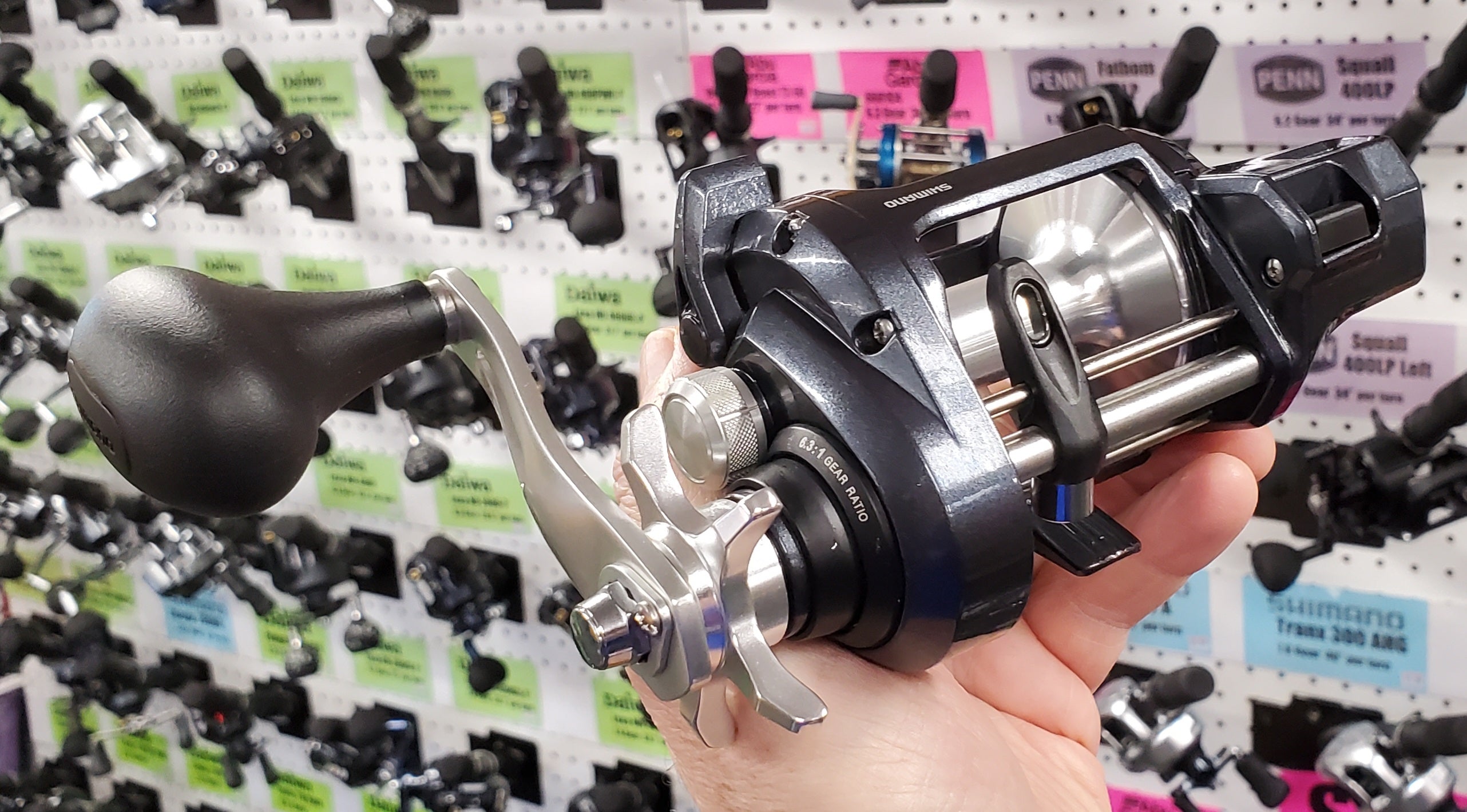  SHIMANO Tekota 501A Conventional Trolling Reel, Left Hand,  Line Counter : Sports & Outdoors