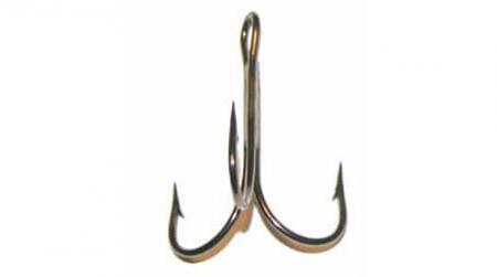 Mustad 3551 Treble Hook - 12 - Bronze