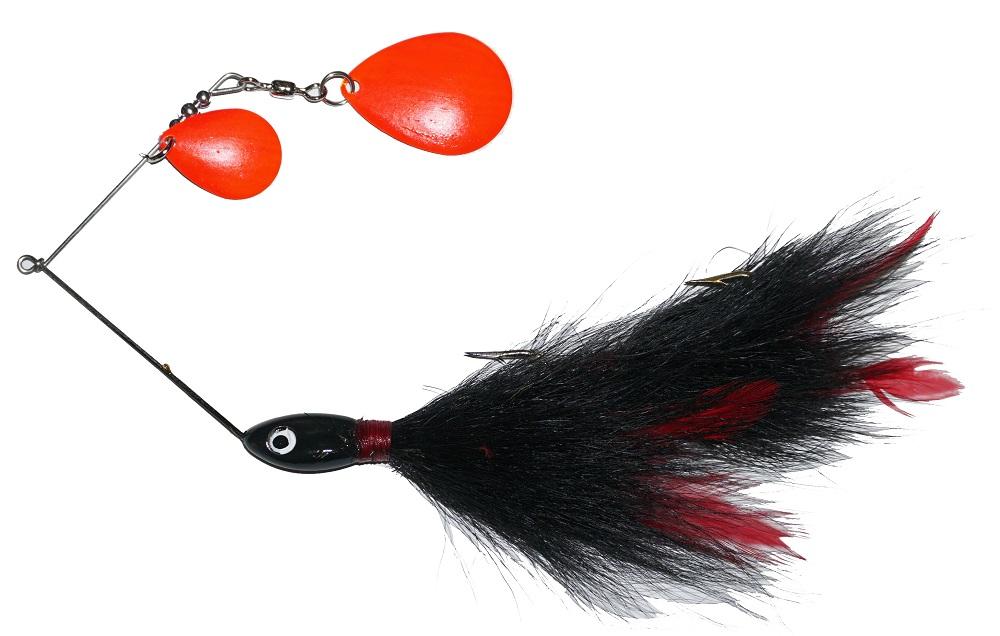 Bucktail Muskie Spinner Bait Musky Pike Lure 7 Long 3/4 Ounce 2 Pack (Type  D), Spinners & Spinnerbaits -  Canada