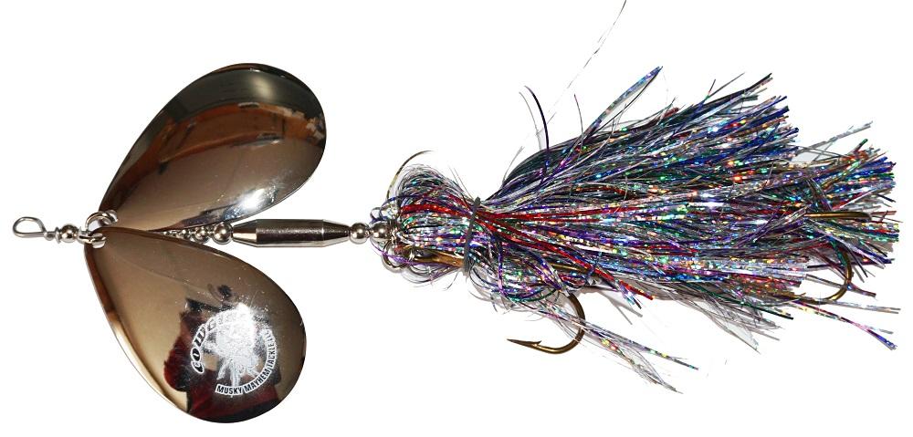 Bucktail Mag 10 Double Colorado # 10 Blades Muskie Skimmer Tackle USA 
