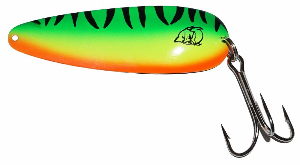 Three Eppinger Seadevle Glow Orange Dots Fishing Spoon Lures 3 oz 5 3/4  60-274
