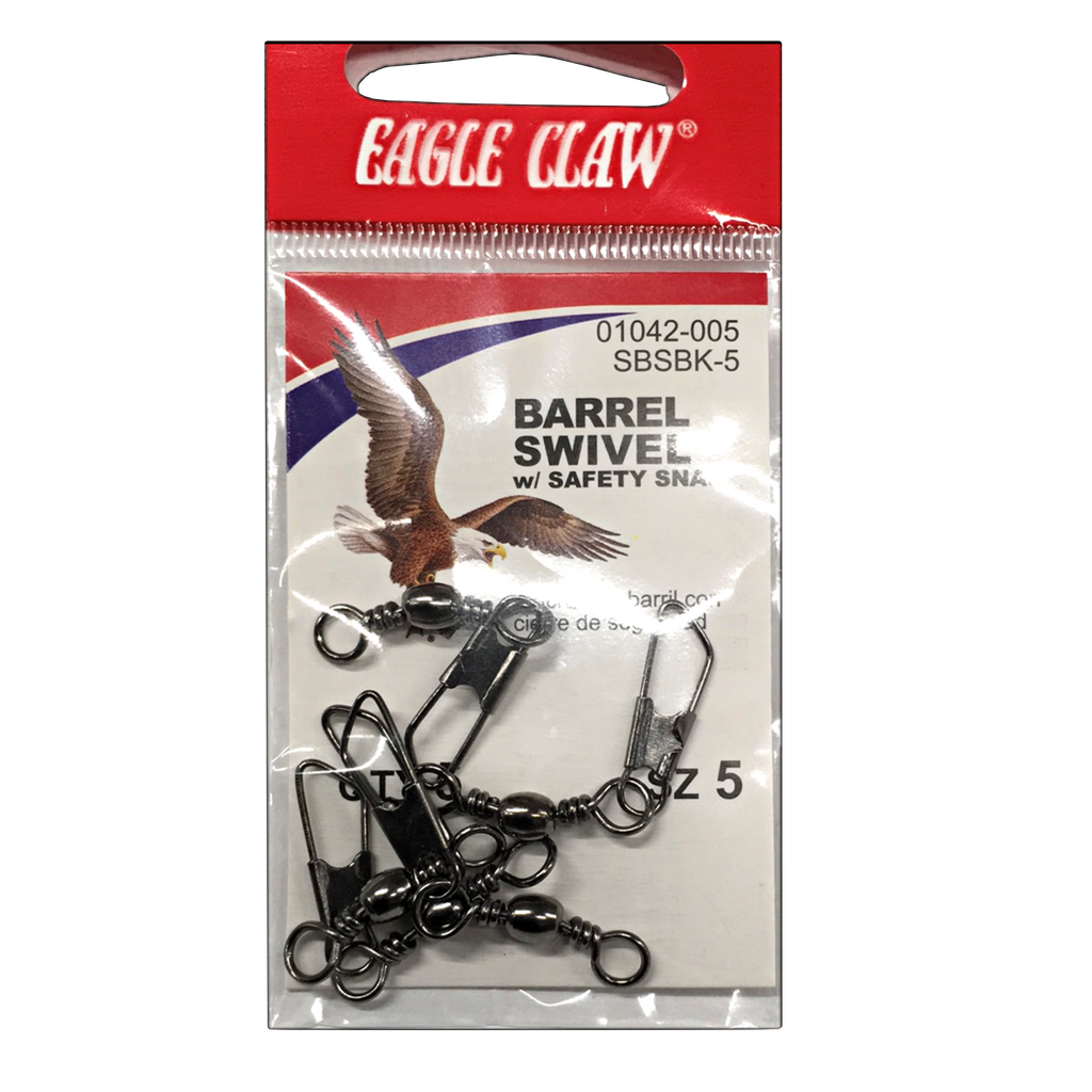Eagle Claw Black Barrel Swivel 5
