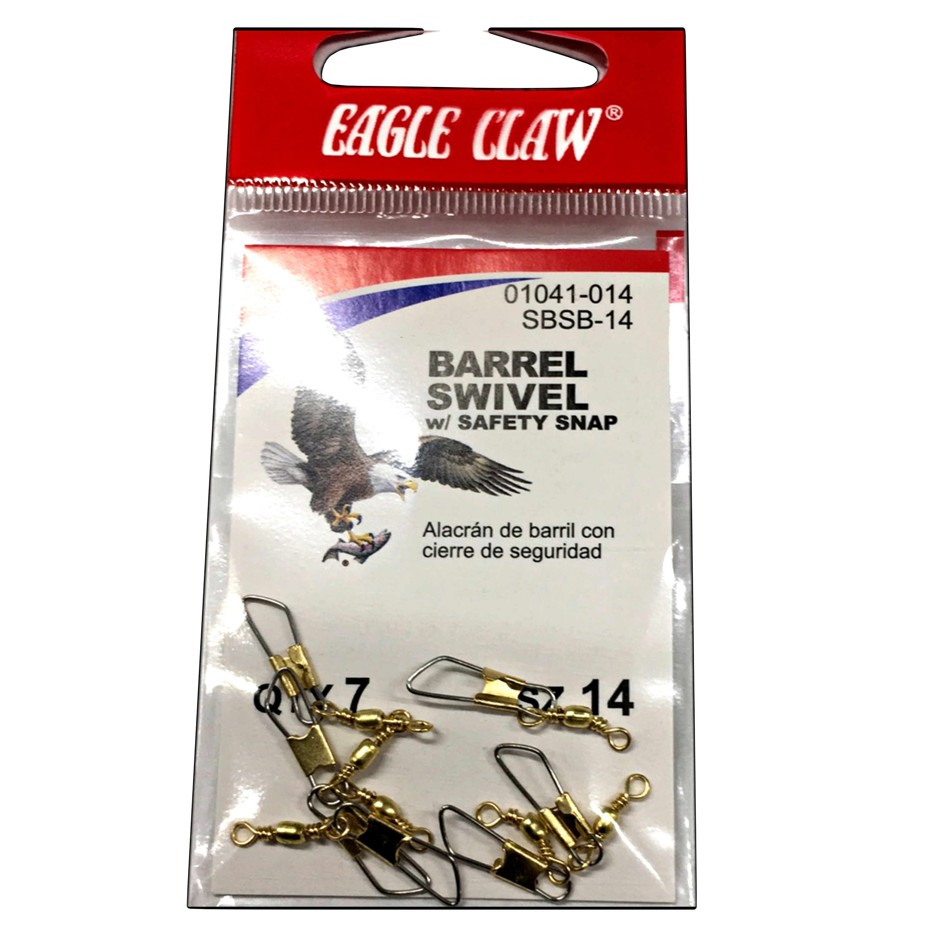 Eagle Claw Brass 3 Way Swivel Size 2