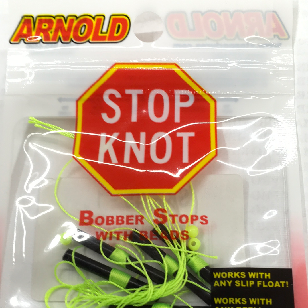 100 K&E Tackle Stop Knot Slip Knot Bobber Stop with beads for slip floats