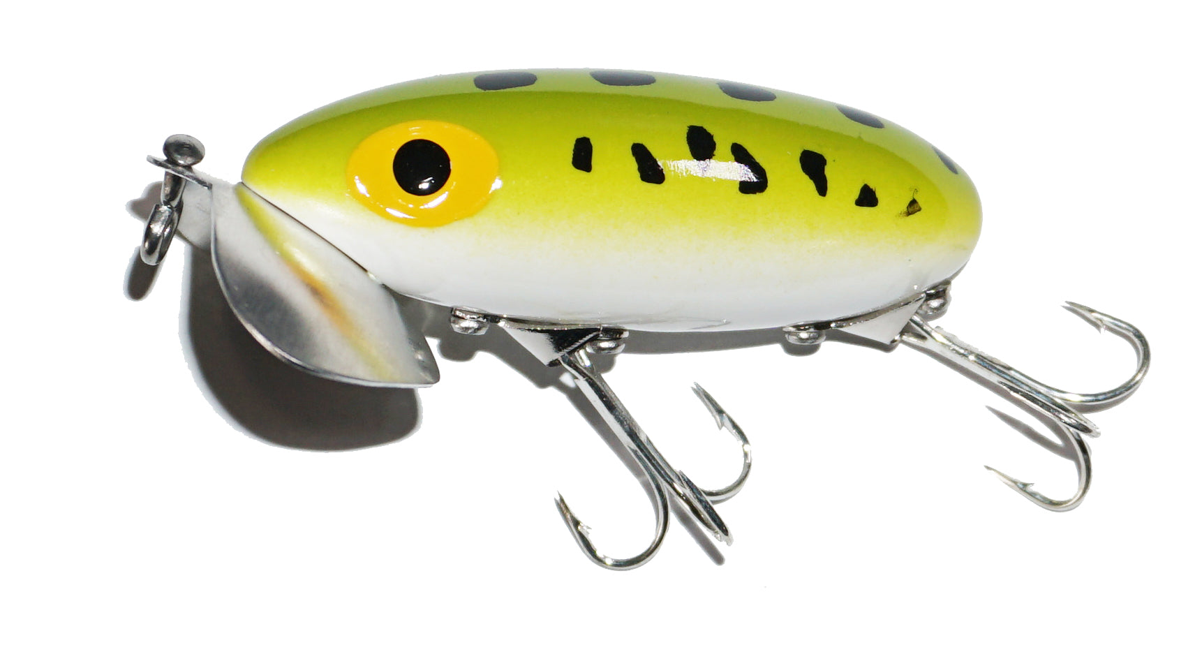 Arbogast Wood Musky Jitterbug In Clear Pattern G700W333 – Priordei