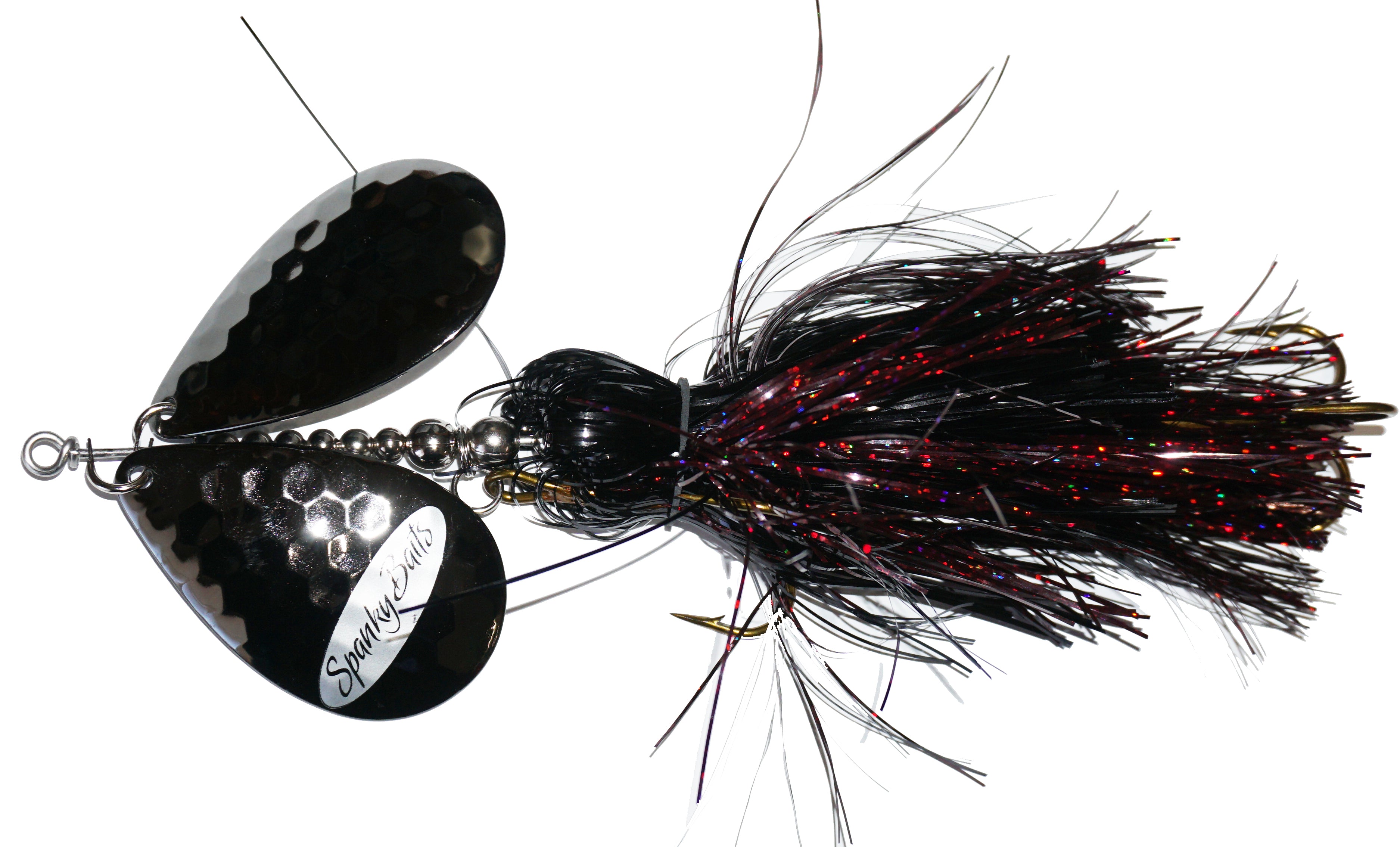 Tooth Shield Tackle Musky Bucktail (Snow White) Muskie Pike Double 10  Inline Spinner Musky Lures Baits Tackle