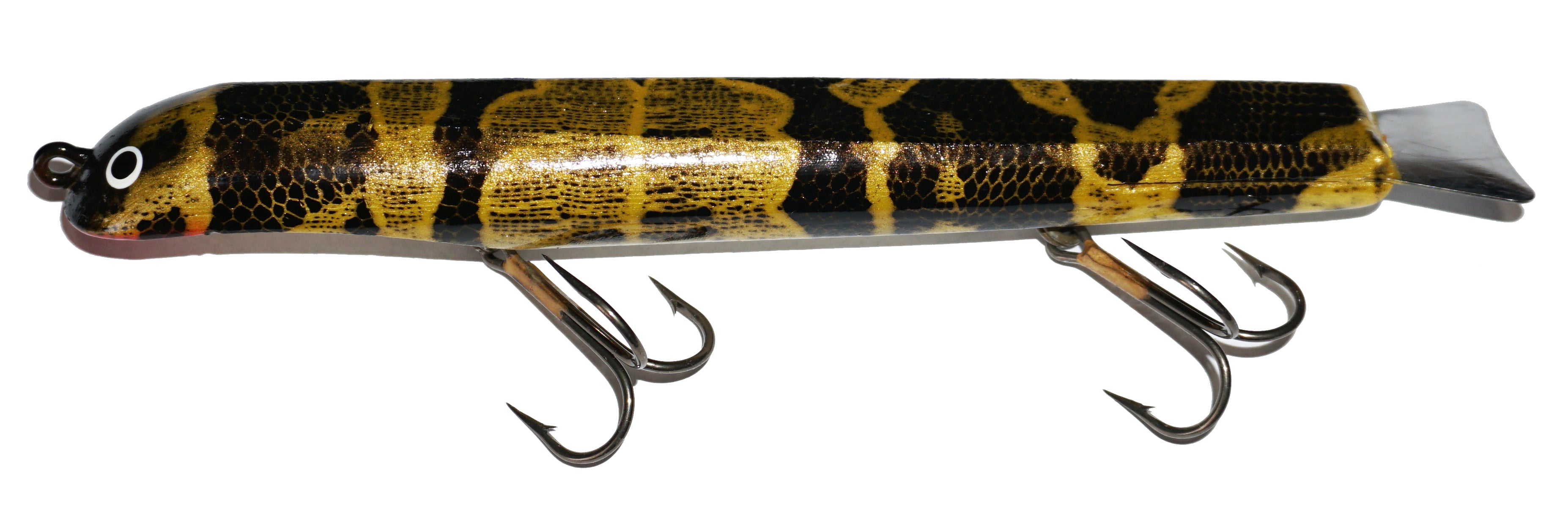 BHtackle 3 New 7 inch Musky Muskie Lures Crankbait Rattle Catfish Northern Pike Yellow