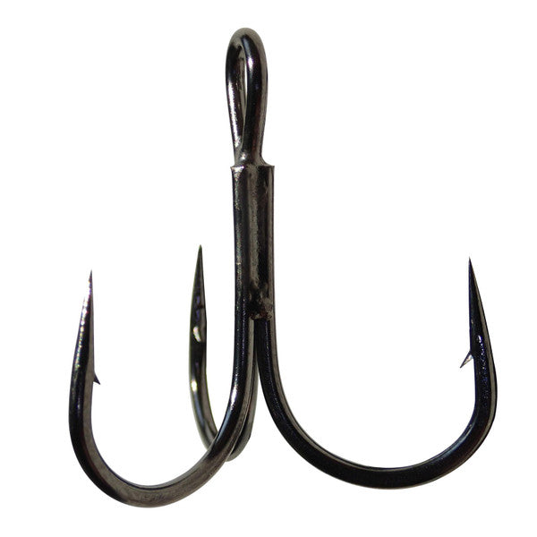 Owner Stinger 36 Treble Hooks Black Chrome Size 8 Jagged Tooth Tackle